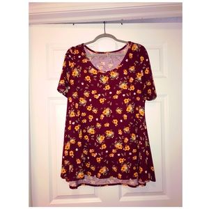 Lularoe Burgundy Tunic L